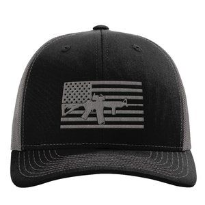 COPY - AR-15 HAT WITH USA FLAG